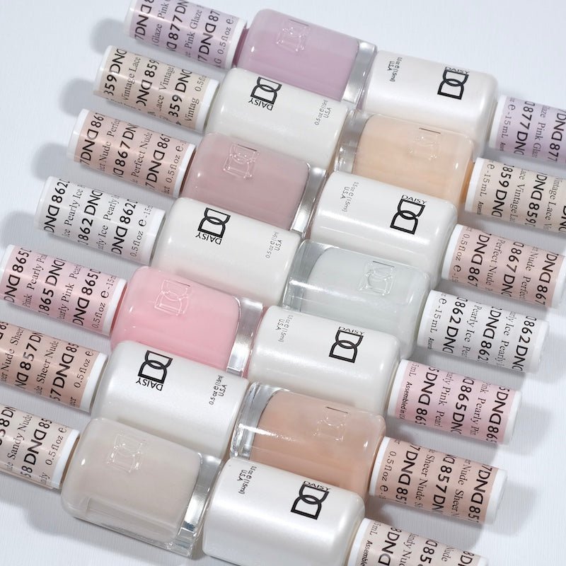 DND13 Sheer Collection (Full Set 36 Colors #856 - #892) - Angelina Nail Supply NYC