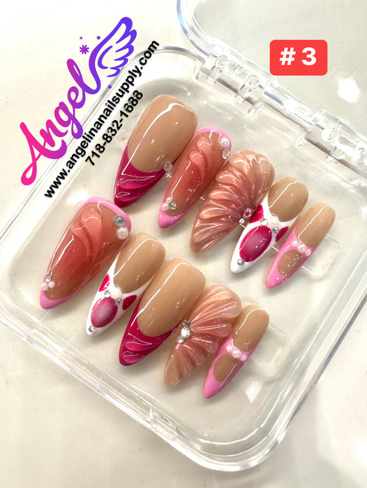 Angelina Handmade Custom Press-On | #001-#029