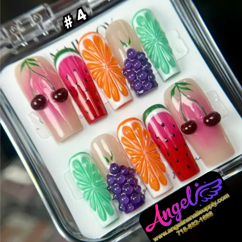 Angelina Handmade Custom Press-On #0001-#0029