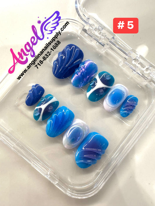 Angelina Handmade Custom Press-On | #001-#029