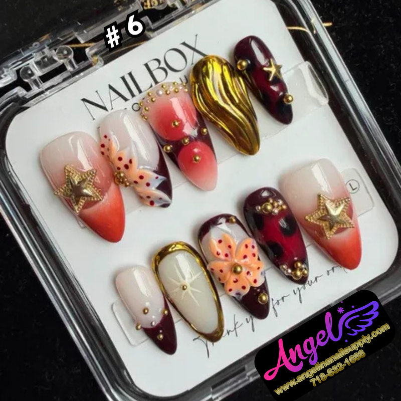 Angelina Handmade Custom Press-On #0001-#0029