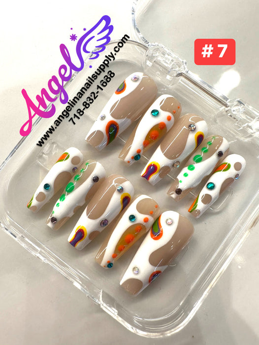 Angelina Handmade Custom Press-On | #001-#029