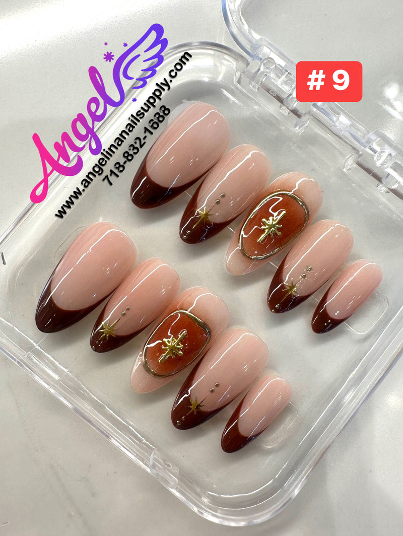 Angelina Handmade Custom Press-On | #001-#029