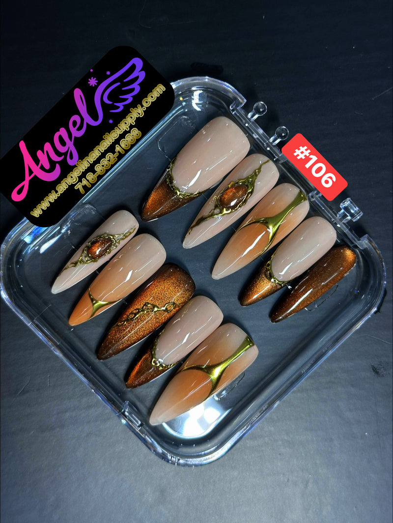 Angelina Handmade Custom Press-On | #090-#119