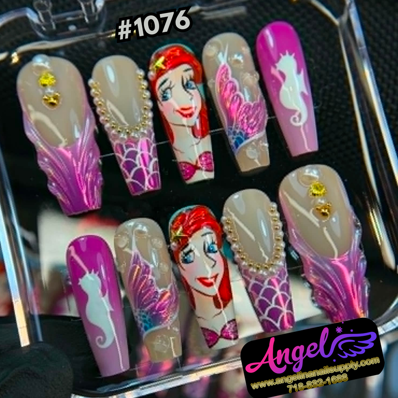 Angelina Handmade Custom Press-On #1076