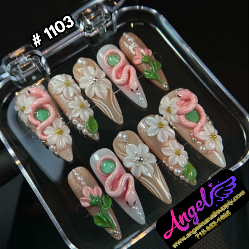 Angelina Handmade Custom Press-On #1103