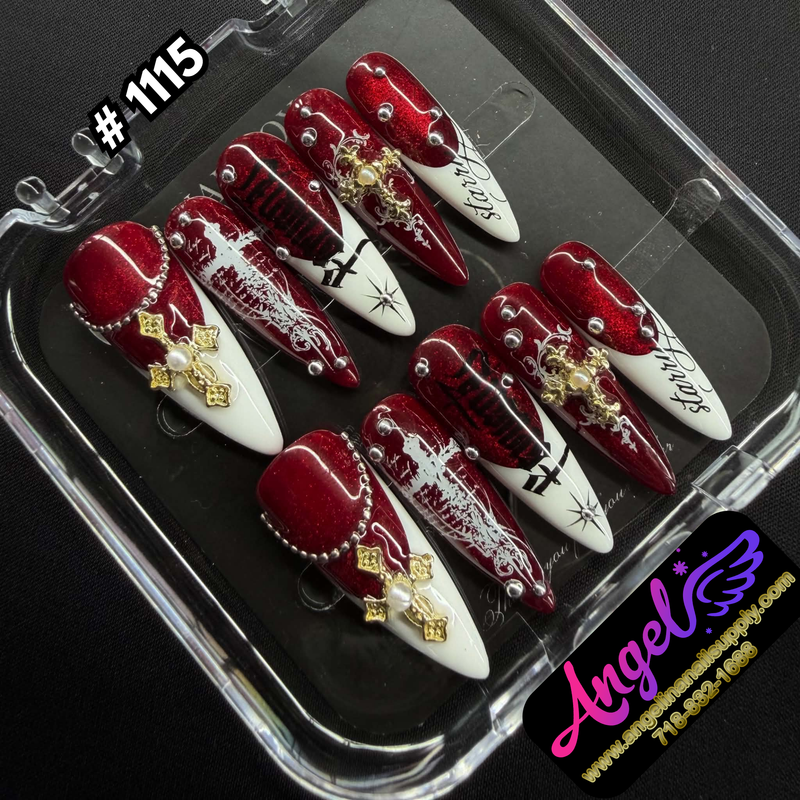 Angelina Handmade Custom Press-On #1115