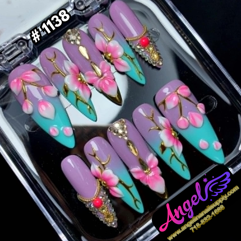 Angelina Handmade Custom Press-On #1138