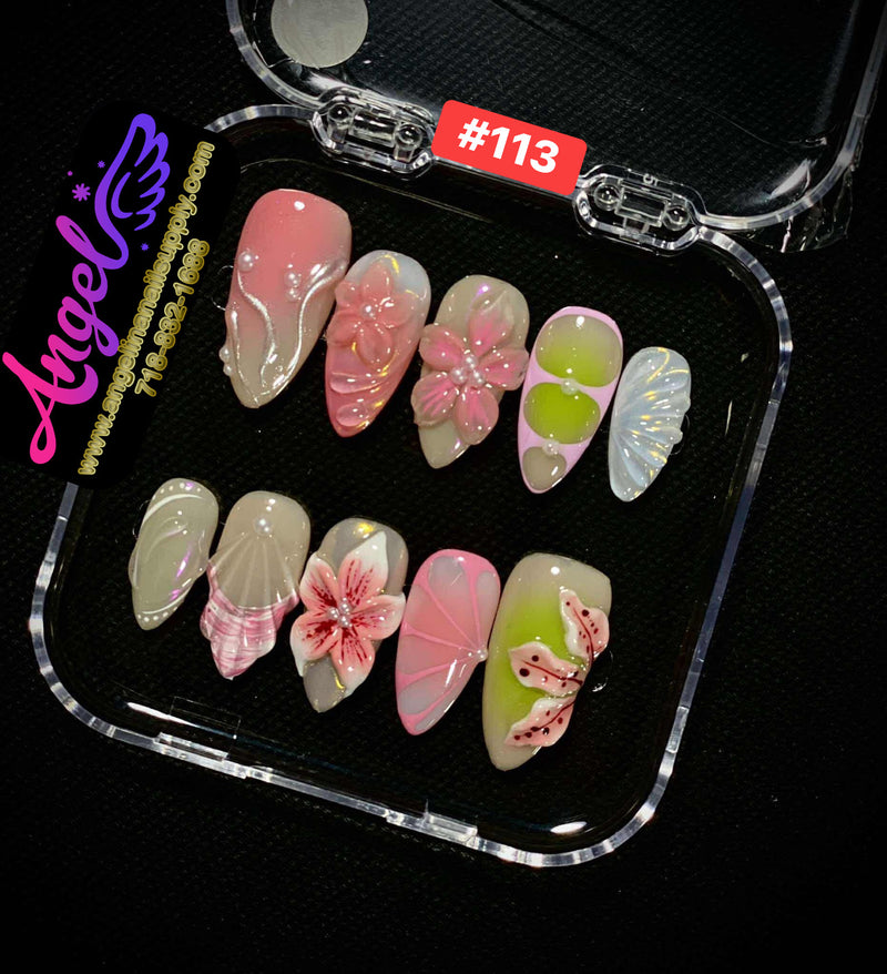 Angelina Handmade Custom Press-On | #090-#119