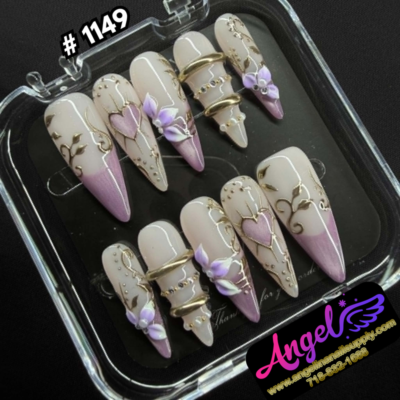 Angelina Handmade Custom Press-On #1149