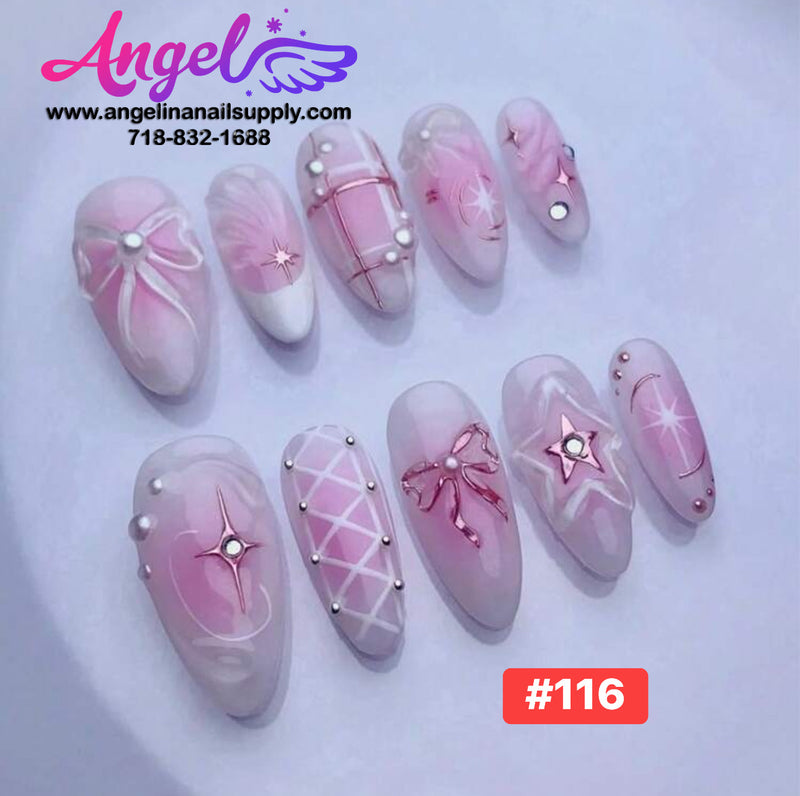 Angelina Handmade Custom Press-On | #090-#119