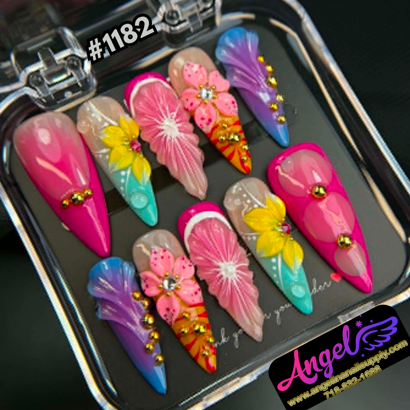Angelina Handmade Custom Press-On #1182