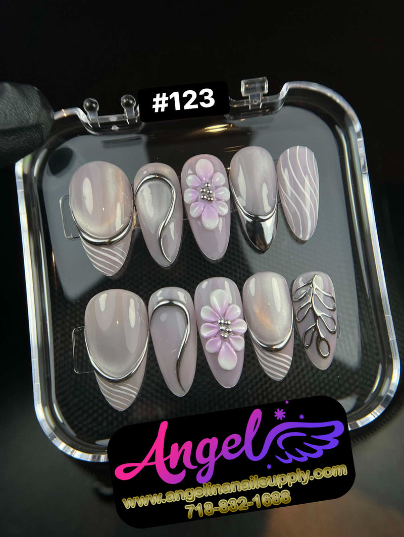 Angelina Handmade Custom Press-On | #120-#149