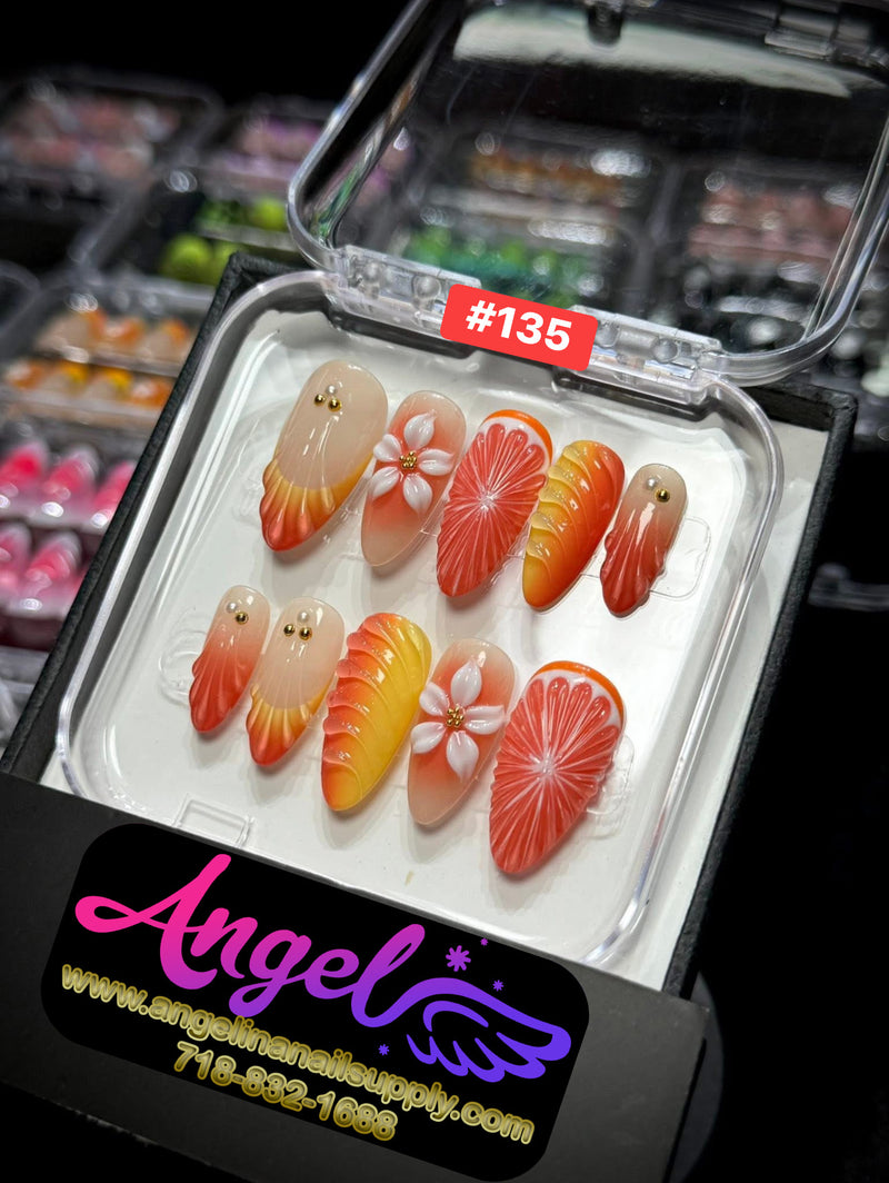 Angelina Handmade Custom Press-On | #120-#149