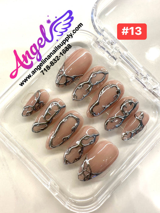 Angelina Handmade Custom Press-On | #001-#029