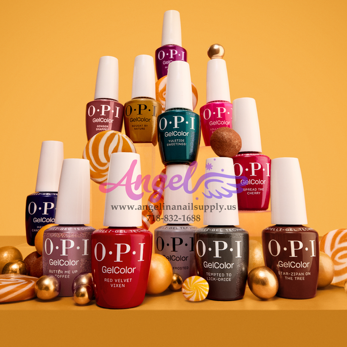 OPI Gel Color - Good Enough To Treat Collection 12 Colors & 1 Base Gel 1 Top Gel| Holiday 2025