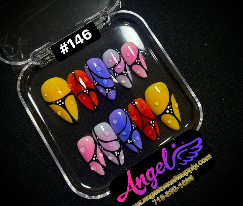 Angelina Handmade Custom Press-On | #120-#149