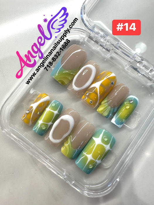 Angelina Handmade Custom Press-On | #001-#029