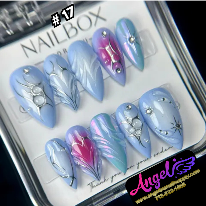 Angelina Handmade Custom Press-On #0001-#0029
