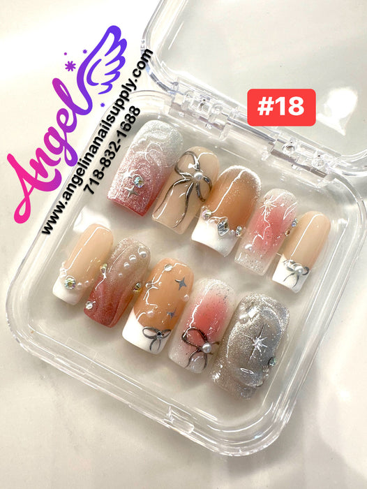 Angelina Handmade Custom Press-On | #001-#029