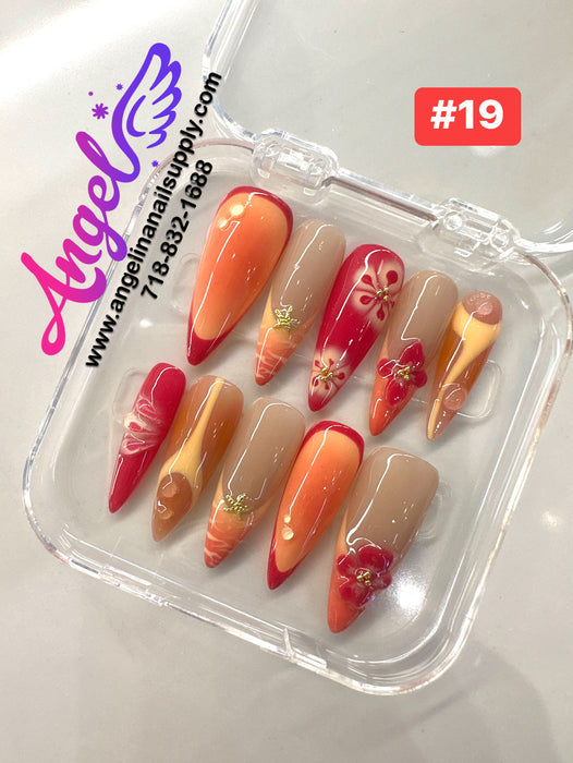 Angelina Handmade Custom Press-On | #001-#029