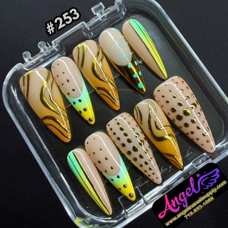 Angelina Handmade Custom Press-On #0240-#0269