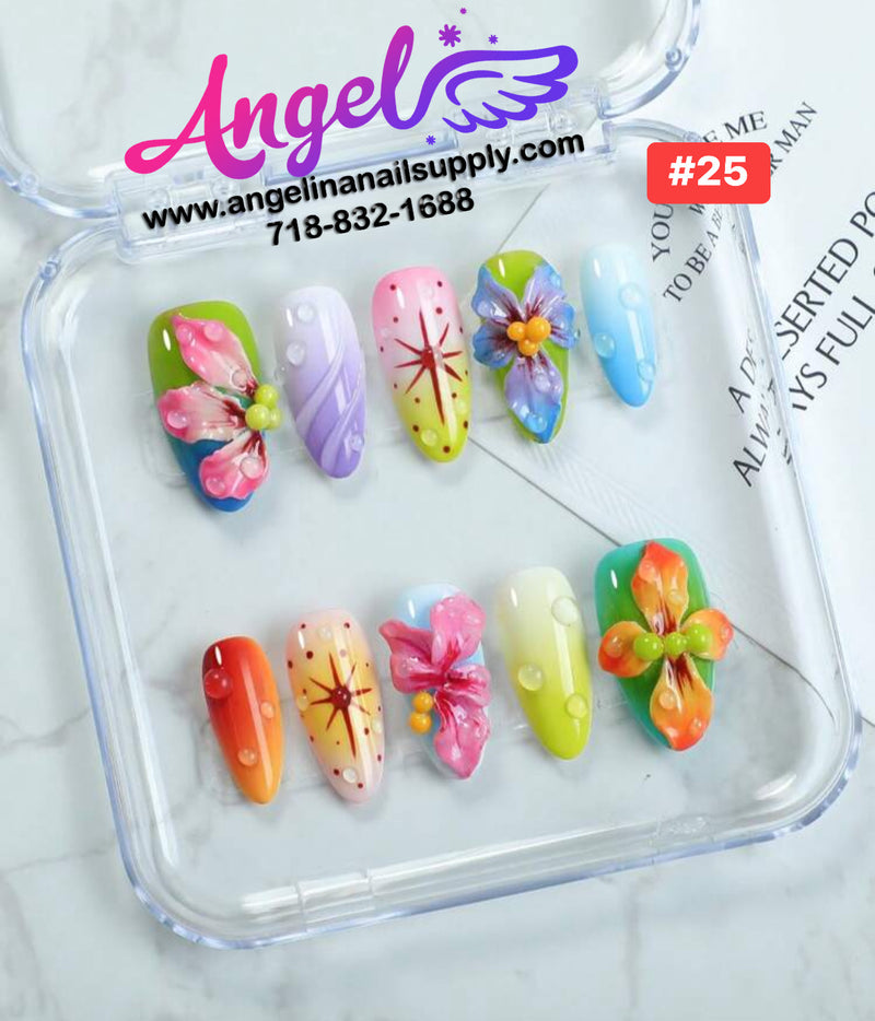 Angelina Handmade Custom Press-On | #001-#029