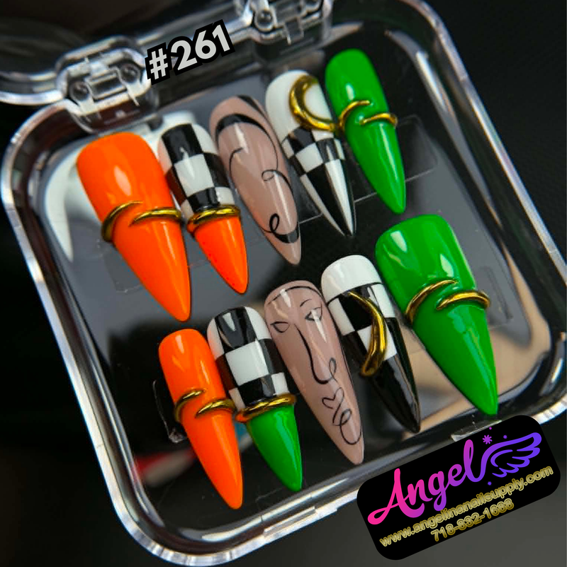 Angelina Handmade Custom Press-On #0240-#0269