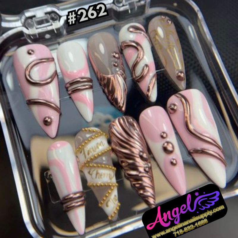 Angelina Handmade Custom Press-On #0240-#0269