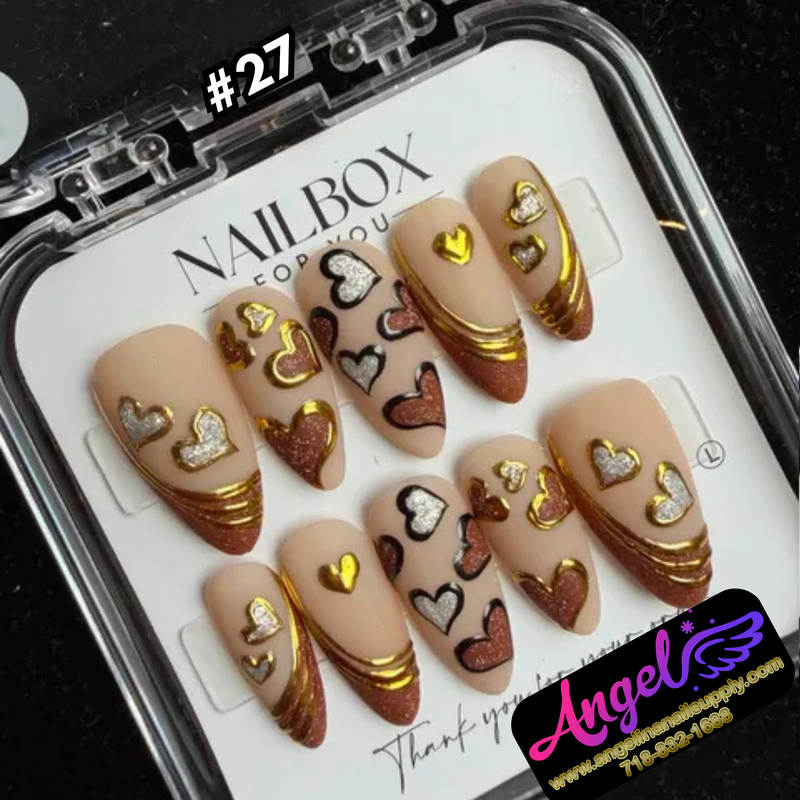 Angelina Handmade Custom Press-On #0001-#0029