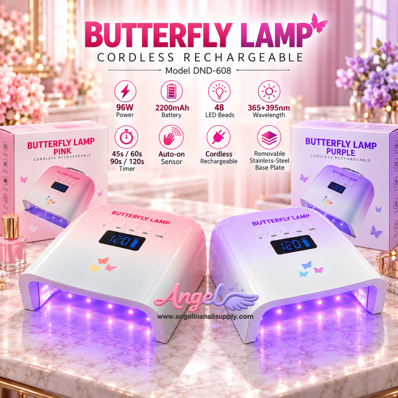 DND Butterfly Cordless Rechargeable UV/LED Nail Lamp 96W