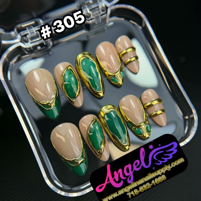 Angelina Handmade Custom Press-On #0300-#0329