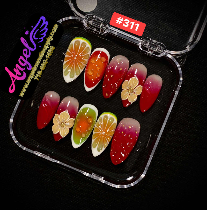 Angelina Handmade Custom Press-On | #300-#339