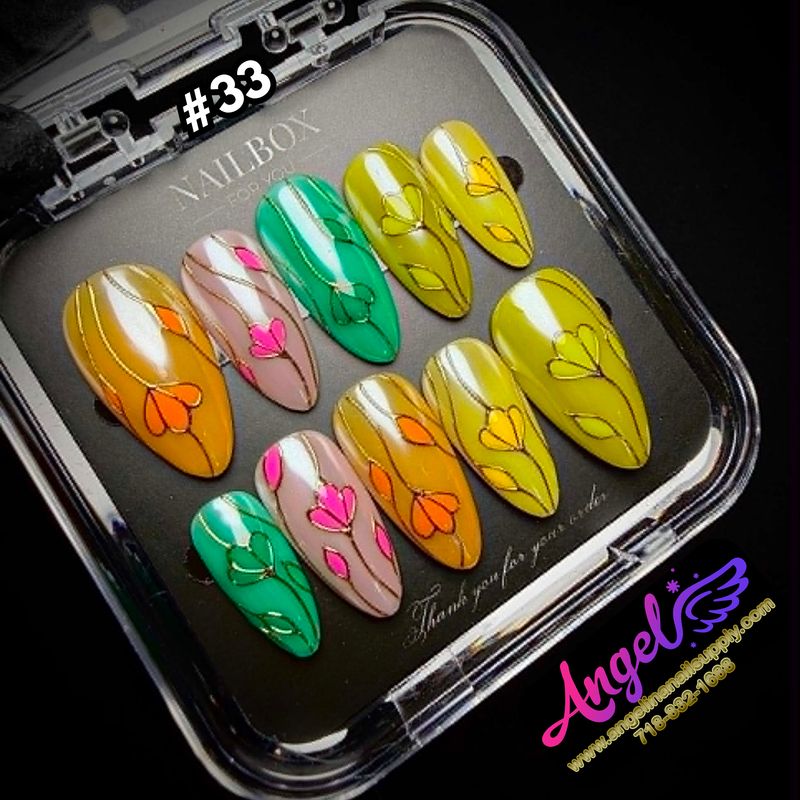 Angelina Handmade Custom Press-On #0030-#0059
