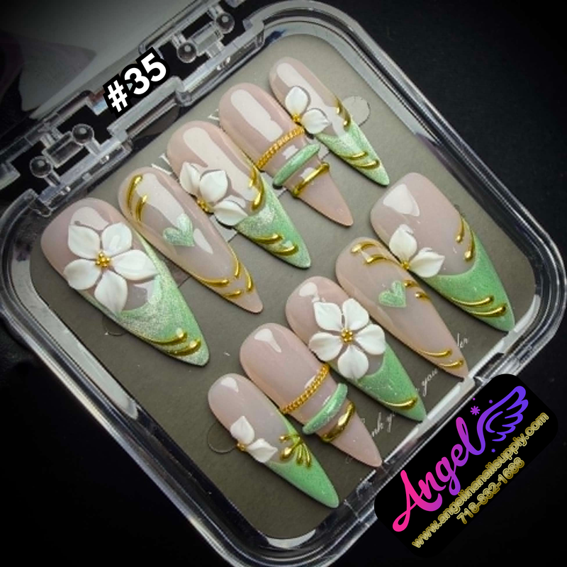 Angelina Handmade Custom Press-On #0030-#0059