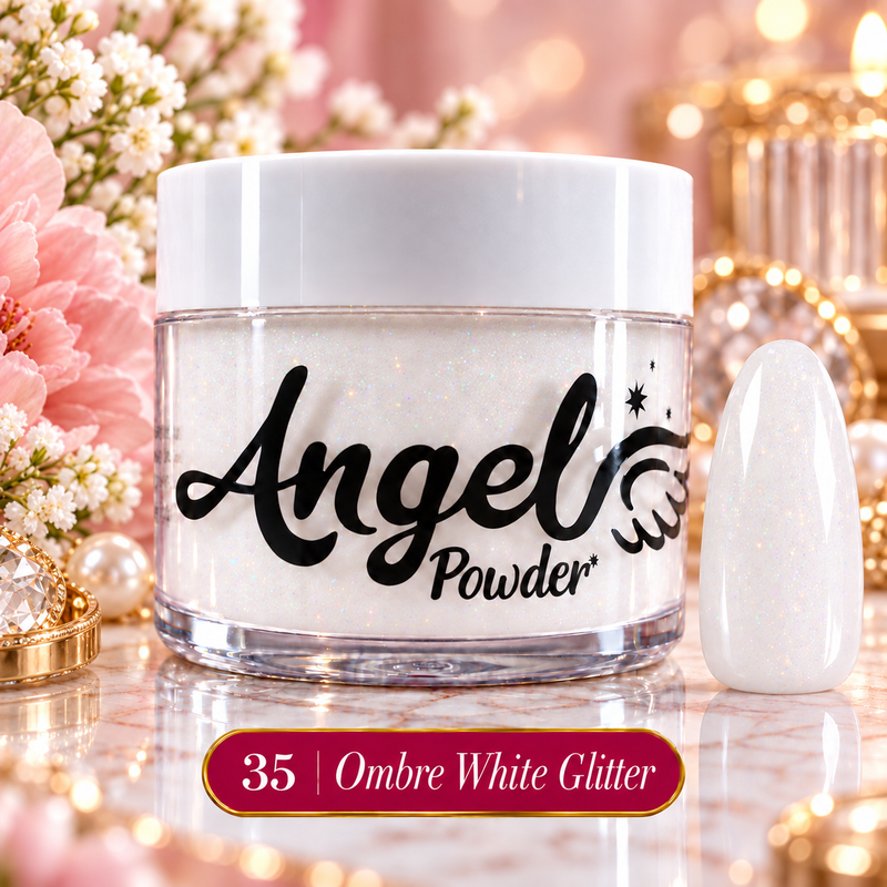 Angel Ombre Powder 35 Ombre  White Glitter