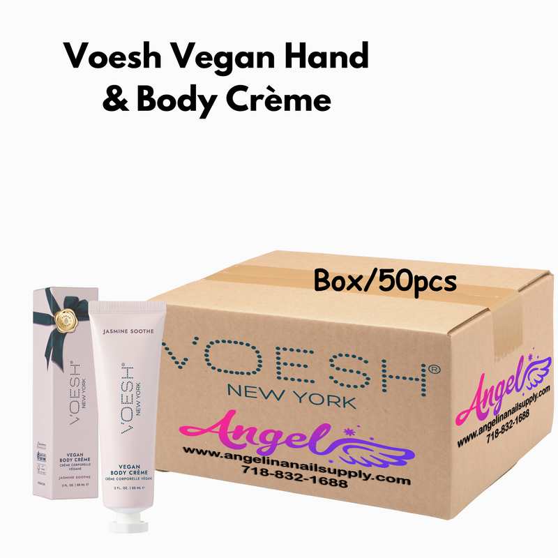 Voesh Jasmine Soothe Vegan Body & Hand Creme 3 Fl.Oz. (Box/50 Pcs)