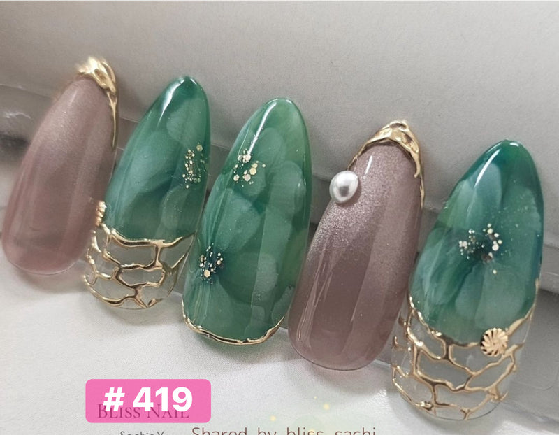 Angelina Handmade Custom Press-On | #390-#419