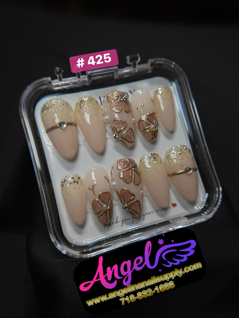 Angelina Handmade Custom Press-On | #420-#449