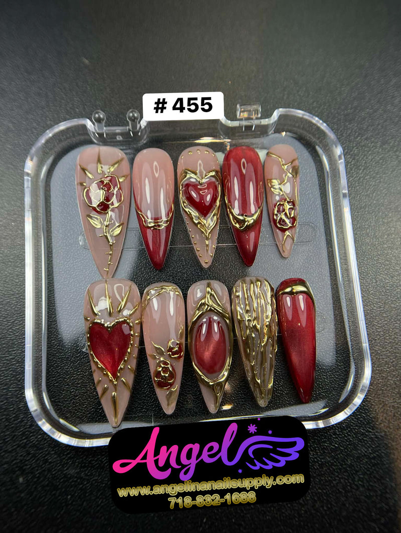 Angelina Handmade Custom Press-On | #450-#479