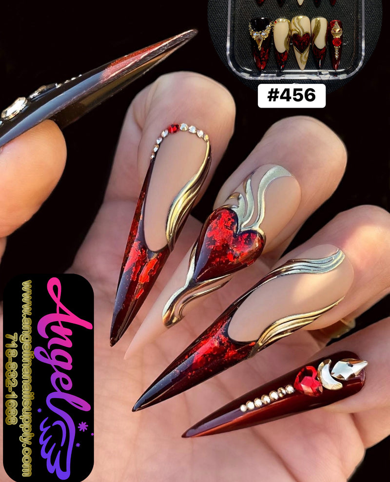 Angelina Handmade Custom Press-On | #450-#479