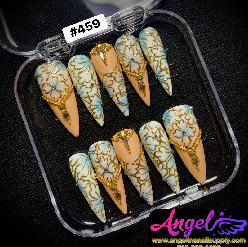 Angelina Handmade Custom Press-On | #450-#479