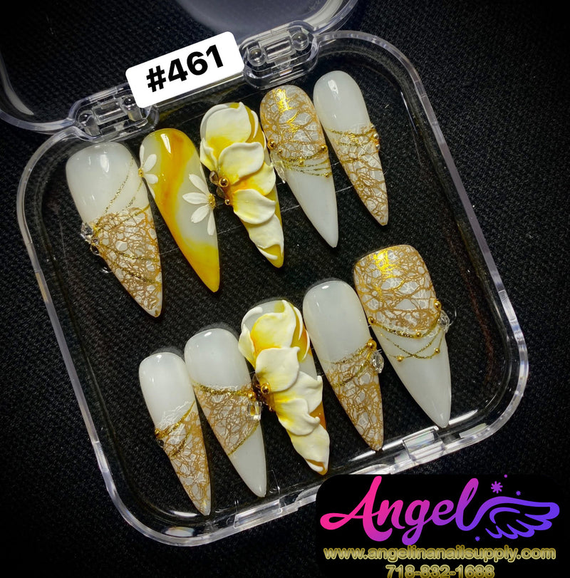 Angelina Handmade Custom Press-On | #450-#479