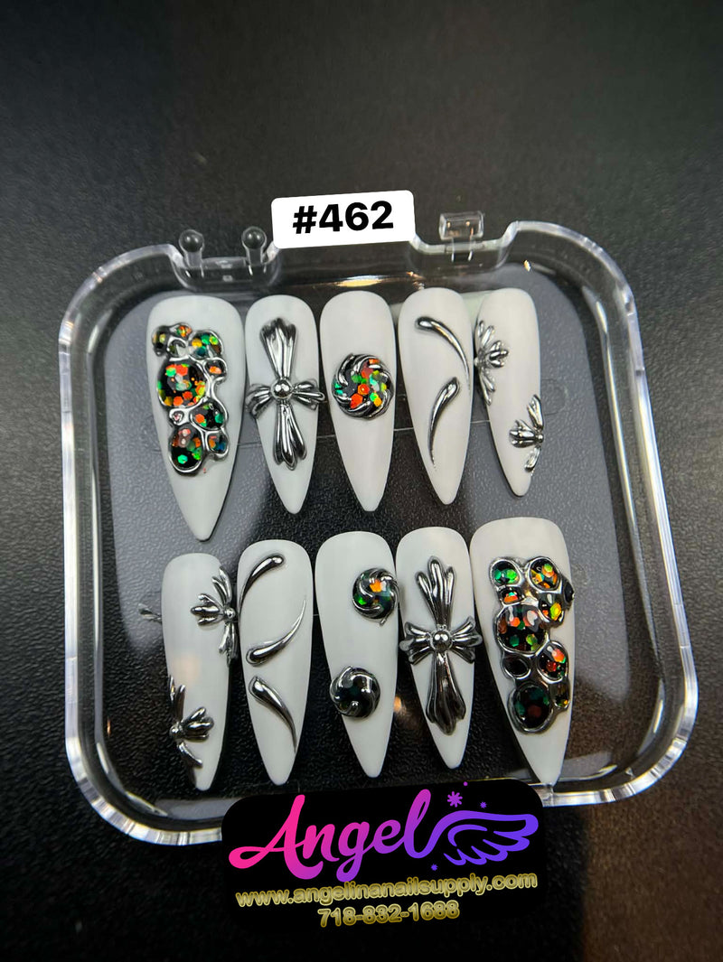 Angelina Handmade Custom Press-On | #450-#479