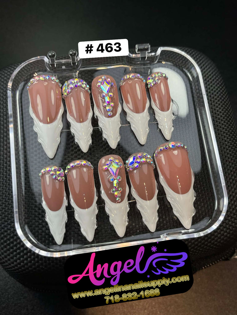 Angelina Handmade Custom Press-On | #450-#479
