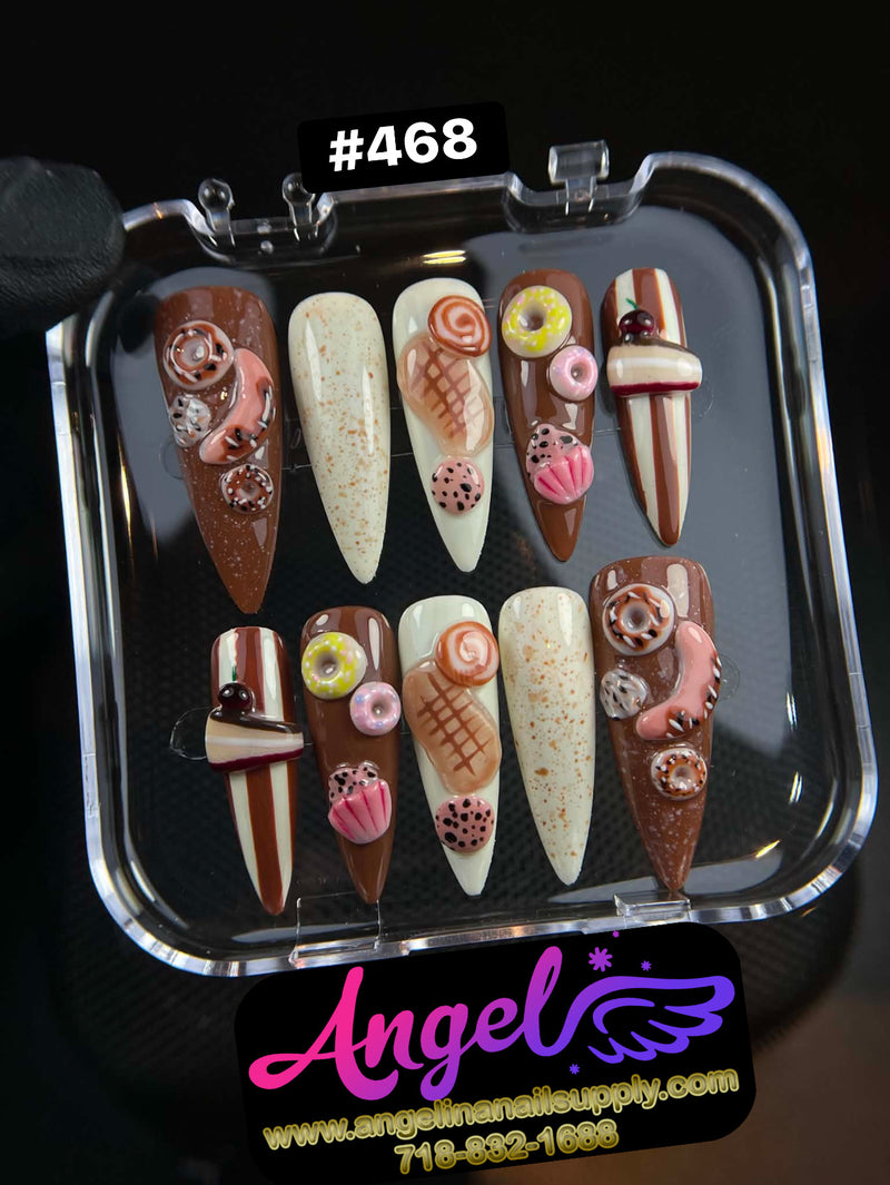 Angelina Handmade Custom Press-On | #450-#479