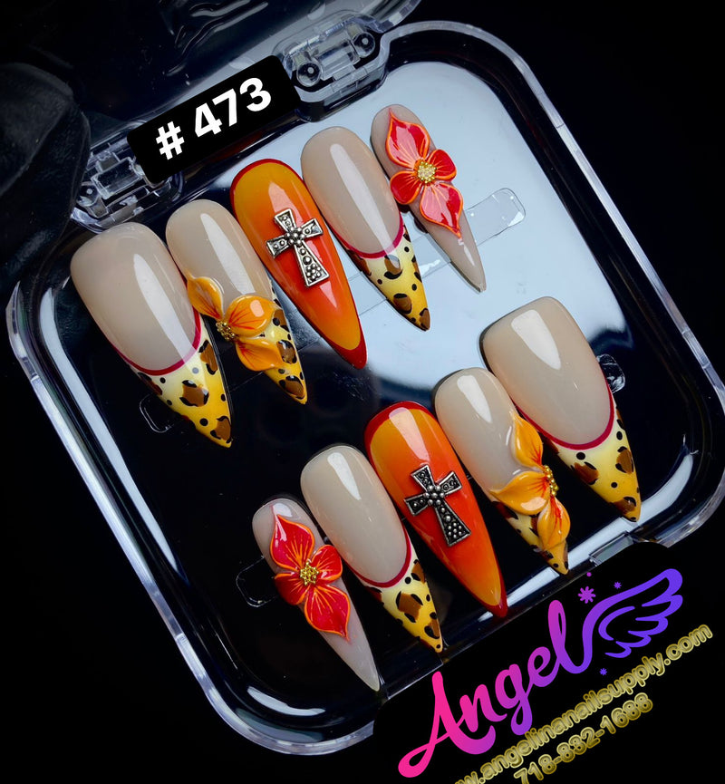 Angelina Handmade Custom Press-On | #450-#479