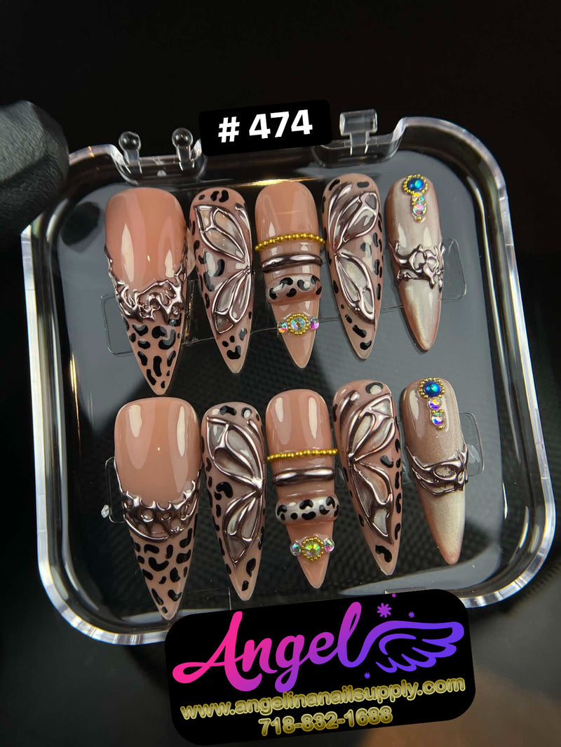 Angelina Handmade Custom Press-On | #450-#479
