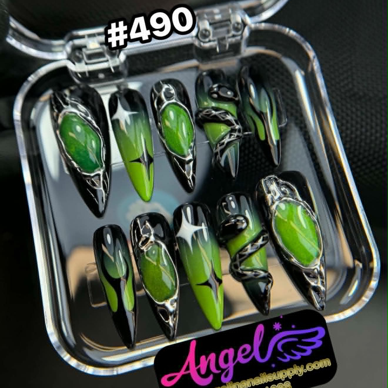 Angelina Handmade Custom Press-On #0480-#0509