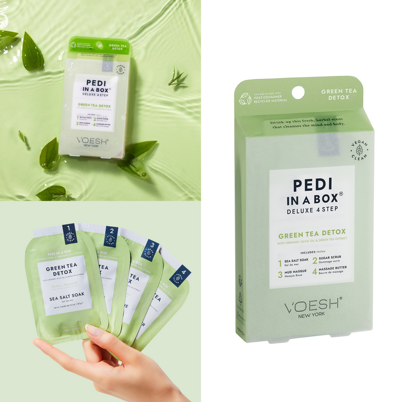 Voesh - Pedi in a Box 4 Steps Green Tea Detox (box/50pcs)